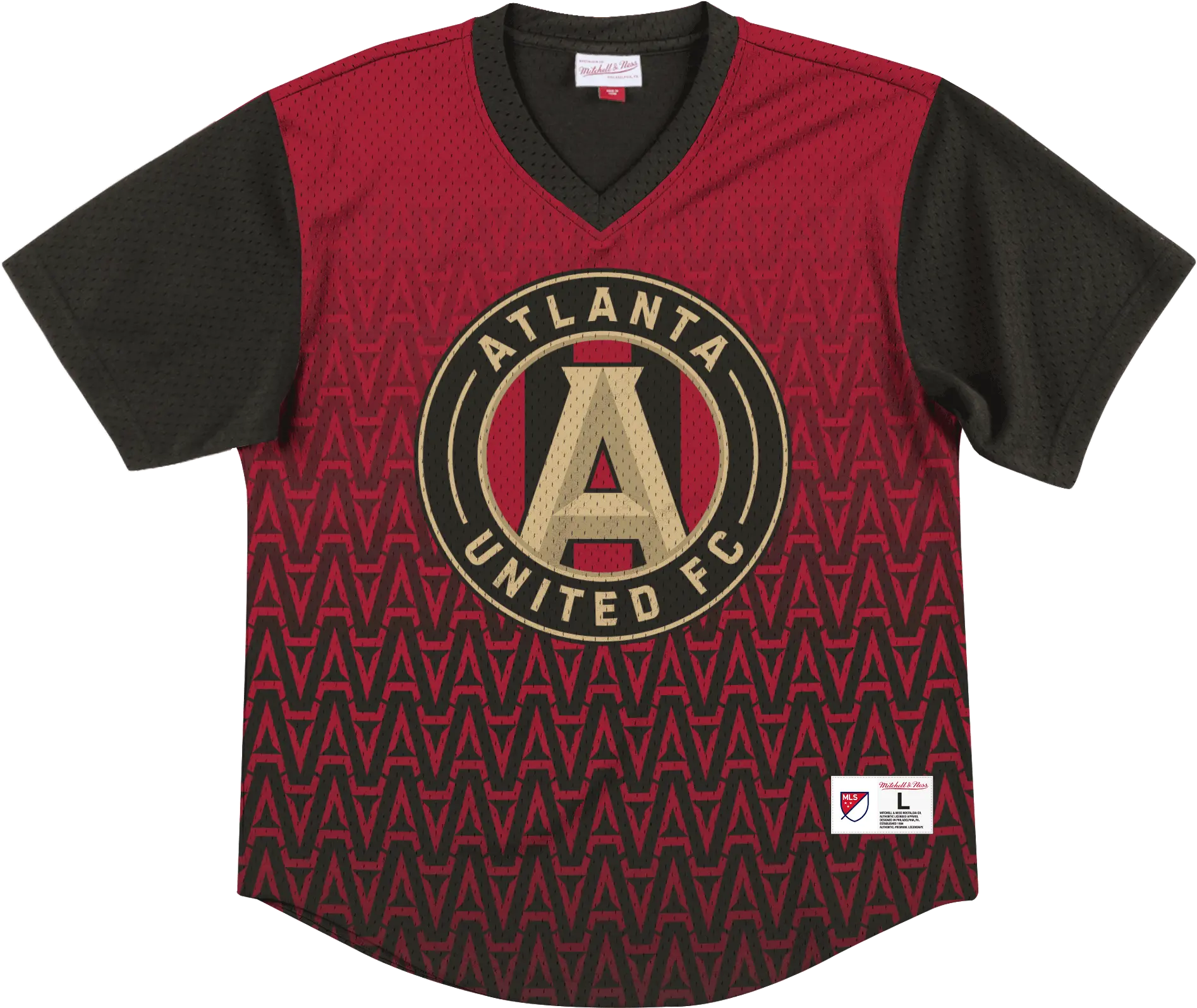 Game Winning Shot Mesh V Neck Atlanta United Fc Emblem Png Atlanta United Logo Png