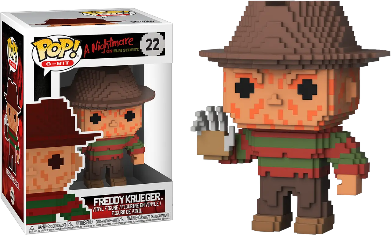 A Nightmare 8 Bit Freddy Krueger Funko Png Freddy Krueger Png