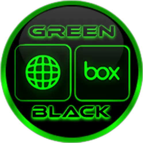 Flat Black And Green Iconpack Apps On Google Play Box Cloud Png Riff Raff Neon Icon Cover