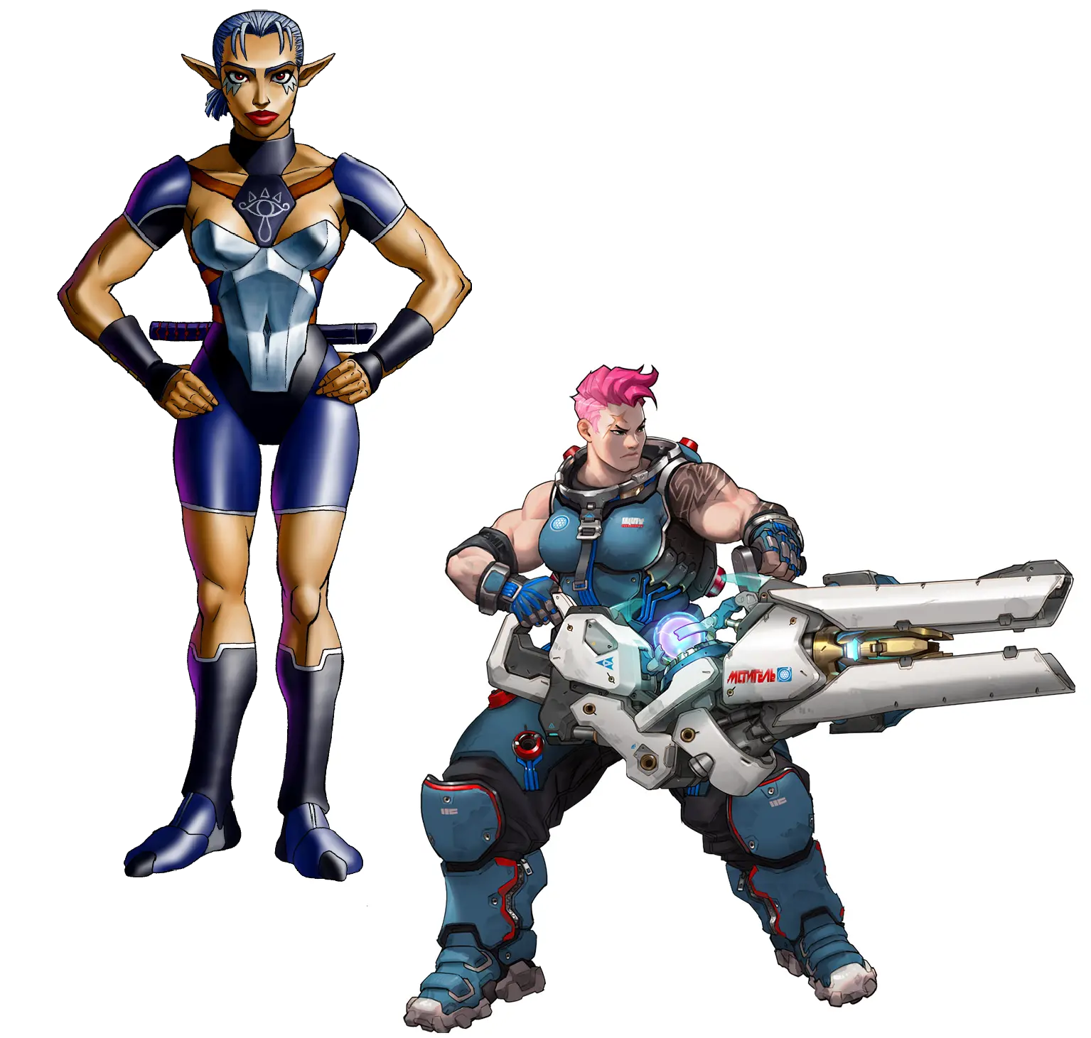 Download Overwatch Zarya Png Transparent Uokplrs Hyrule Warriors Impa Costumes Ana Overwatch Png