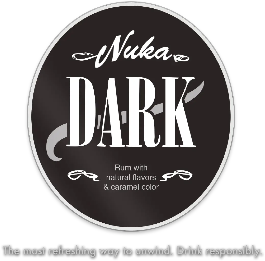 Nuka Dark Rum Silver Screen Bottling Company Nuka Cola Bottle Png Nuka Cola Png