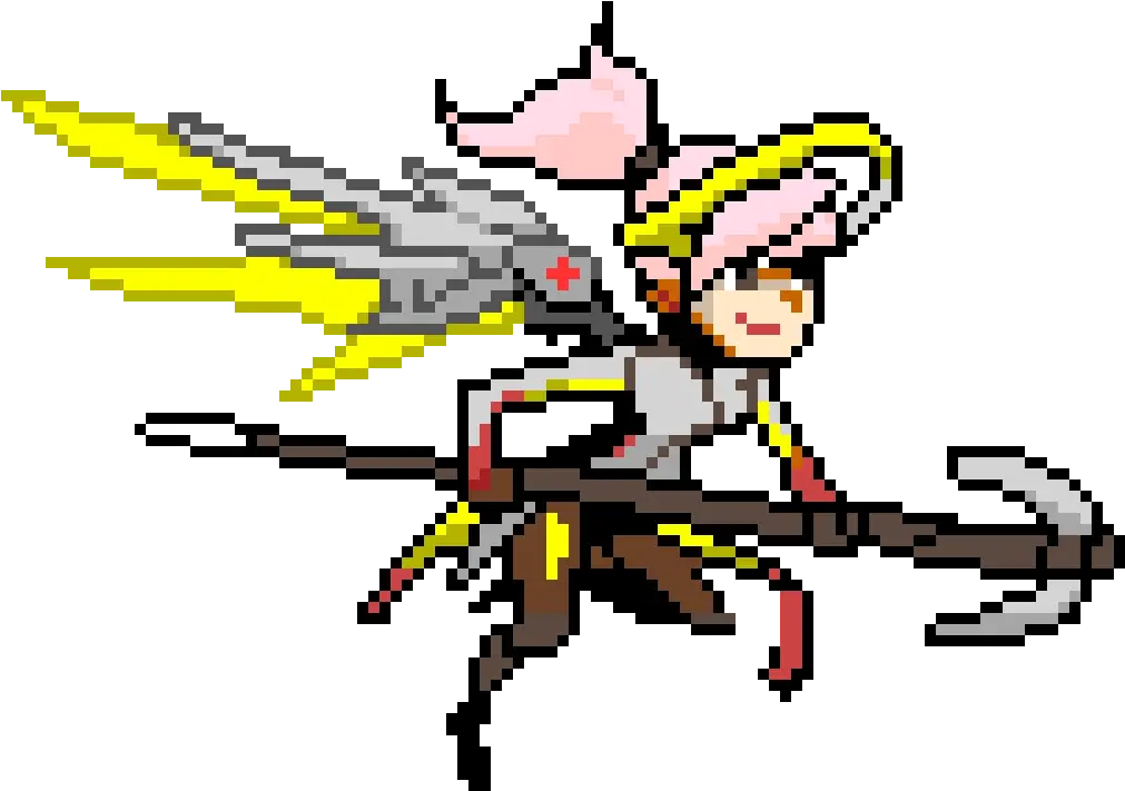 Mercy Overwatch Mercy Pixel Spray Png Mercy Overwatch Png