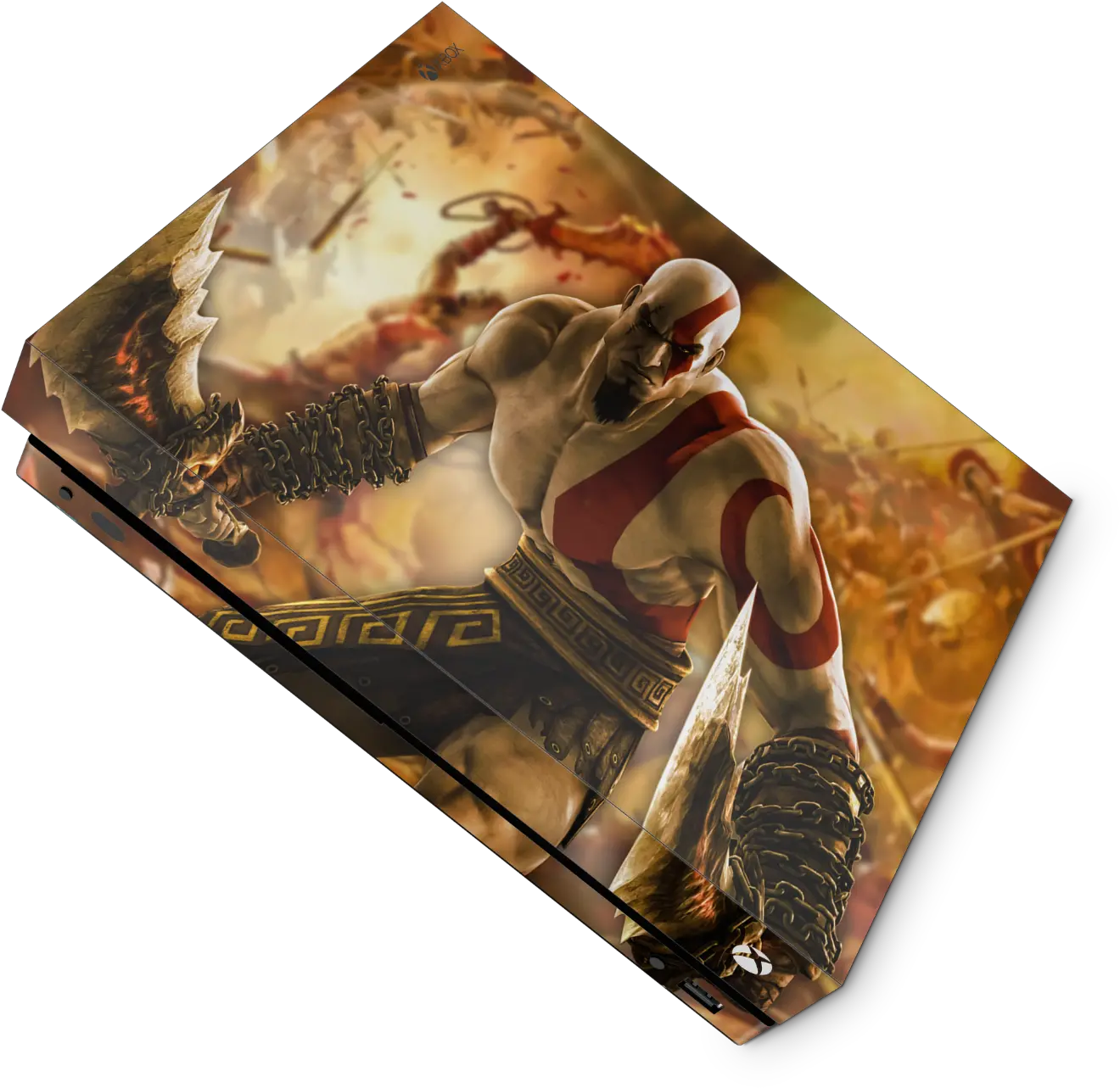 Details About God Of War Kratos Xbox One X Skin Custom Made Vinyl Sticker Decals Uk Harley Quinn Png God Of War Kratos Png