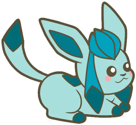 Transparent Glaceon Gif Glaceon Chibi Png Glaceon Png