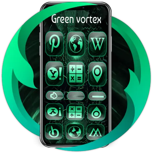 Green Vortex Launcher Apk 10 Download Apk Latest Version Technology Applications Png Vortex Icon