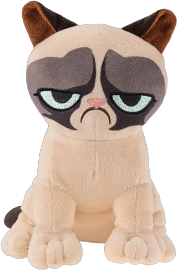 Download Hd Grumpy Cat Plush Transparent Png Image Nicepngcom Grumpy Cat Stuffed Animal Grumpy Png