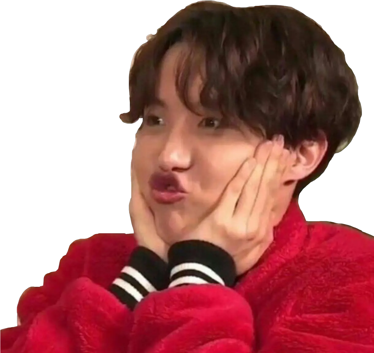 Jhope Junghoseok Hoseok Red Cute Sticker By Dubupuff Jhope Edit Cute Png Jhope Icon