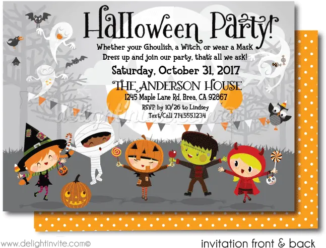 Library Of Halloween Party Picture Free Kids Png Invitations Party De Halloween Halloween Party Png png