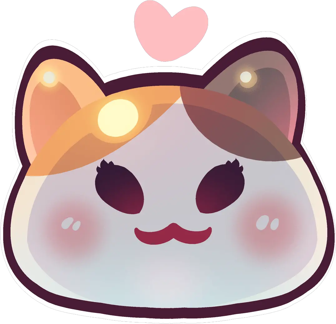 Download Hd A Pair Of Fat Cat Emojis In Cute Emoji Love Discord Png Emojis Transparent Background