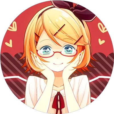 68324911 Pixiv Id Rin Kagamine Circle Icon Png Rin Kagamine Icon