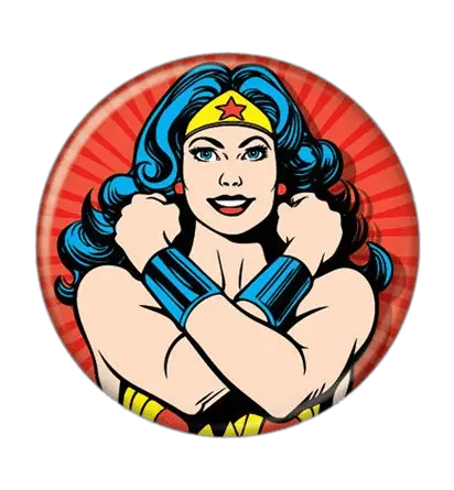 Download Wonder Woman Button Transparent Png Stickpng Wonder Woman Comics Classic Wonder Woman Logo Png png