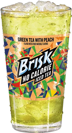 Download Hd Grab An Iced Cold No Calorie Brisk And Chug Down Brisk Peach Green Tea No Calorie Png Arizona Iced Tea Png