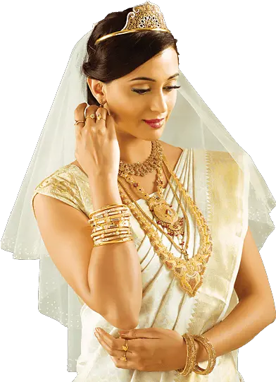 Download Hd Kerala Jewellery Models Png Kerala Christian Bridal Makeover In Vinitas Madurai Models Png