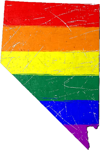 Download Hd Nevada Silhouette Lgbt Pride Flag Nevada Visual Arts Png Pride Flag Png