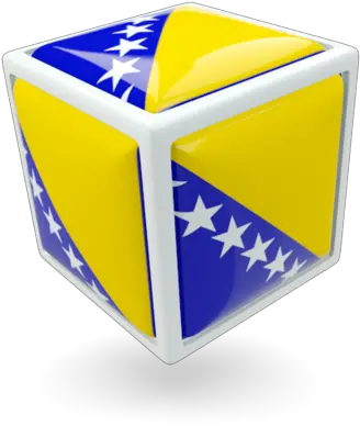 Cube Icon Illustration Of Flag Bosnia And Herzegovina Vertical Png Cube Icon Png