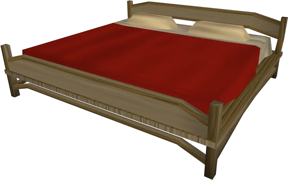 Large Teak Bed The Runescape Wiki Bed Frame Png Bed Png