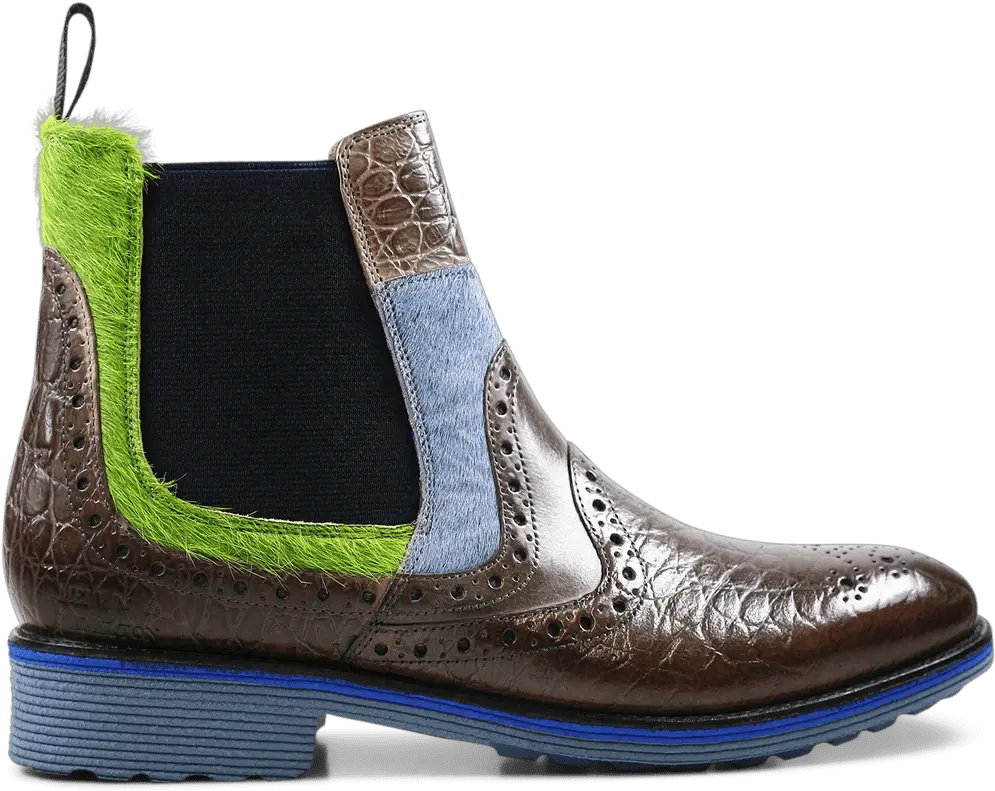 Amelie 31 Croco Classic Hair Chelsea Boot Png Jean Grey Png