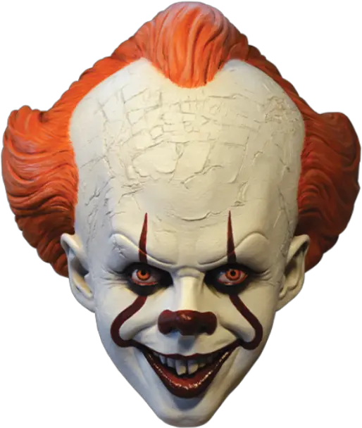Trick Or Treat Studios Pennywise Scary It Clown Full Head Latex Halloween Mask Pennywise Mask Png Clown Makeup Png