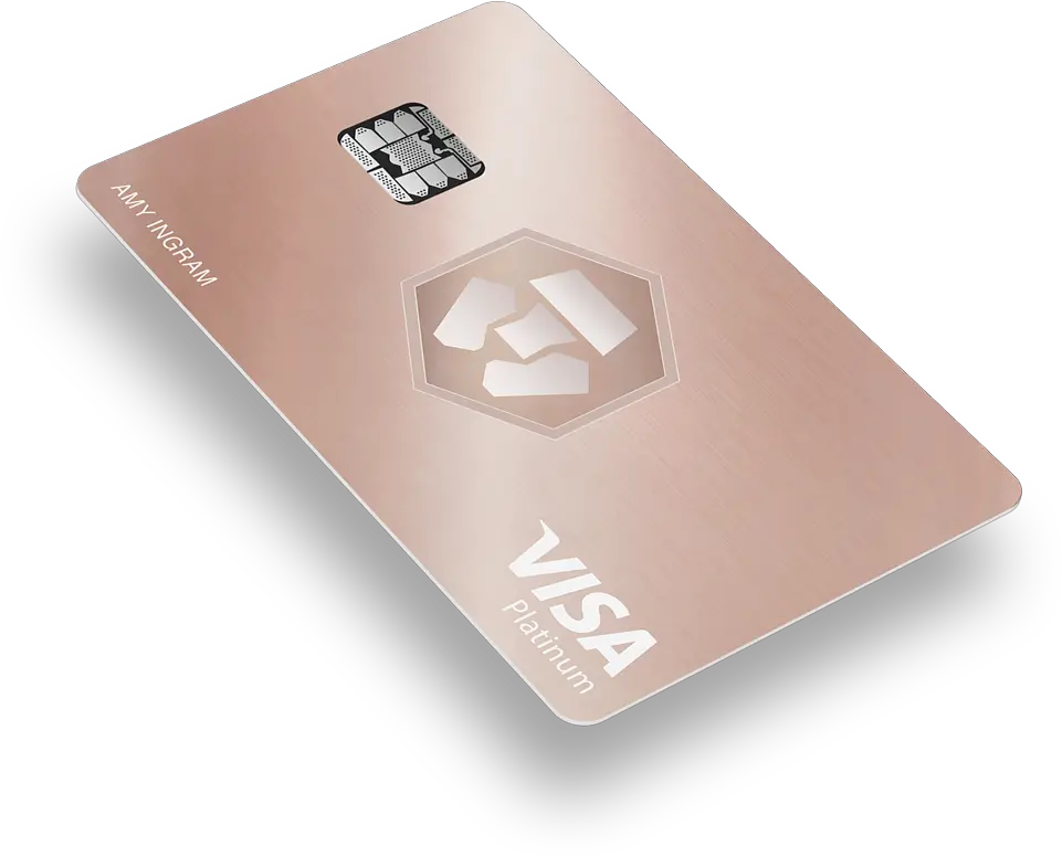 Mco Visa Card Rose Gold Mco Card Png Visa Card Logo