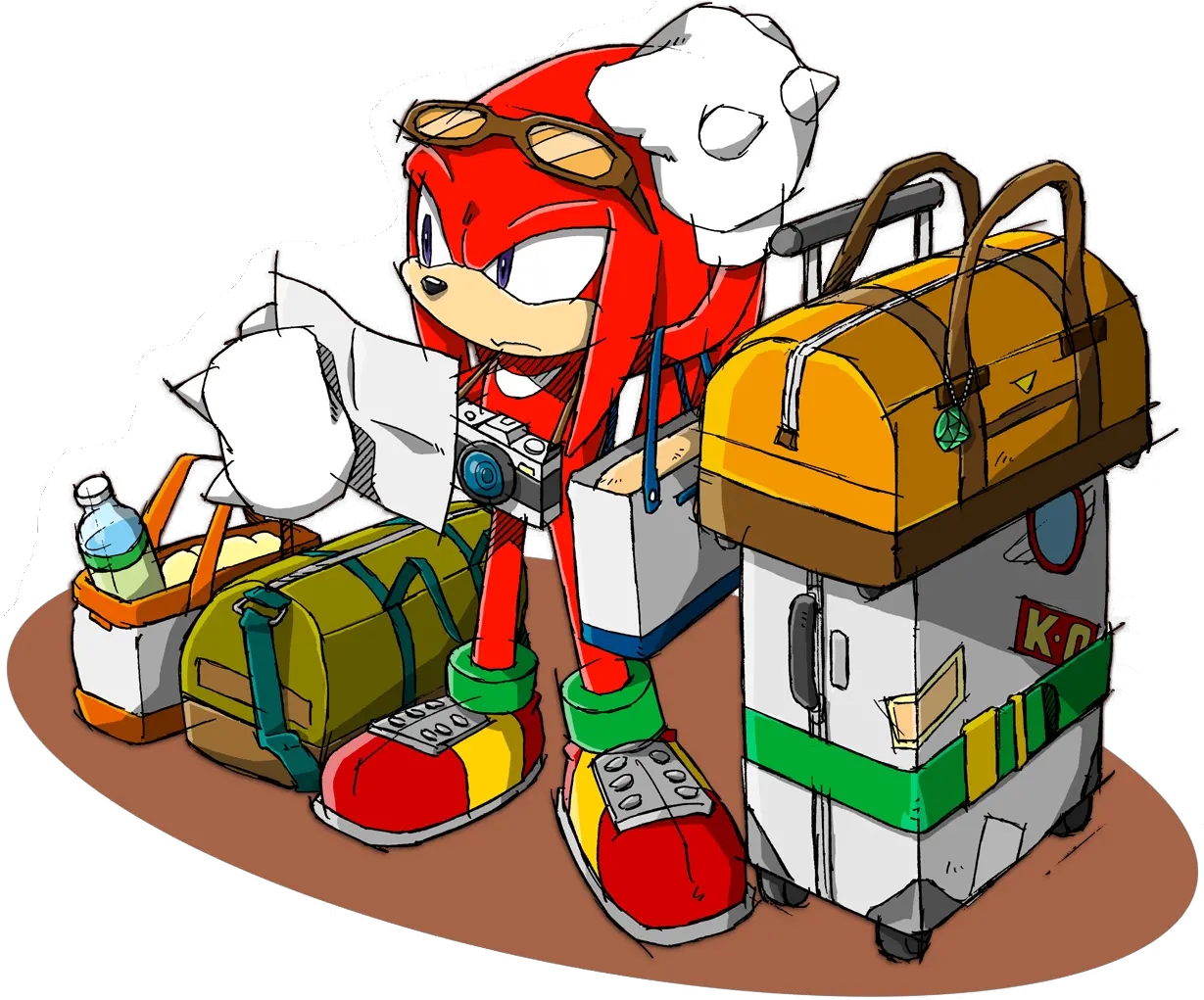 Knuckles The Echidna Knuckles The Echidna Fan Art Png Knuckles The Echidna Png