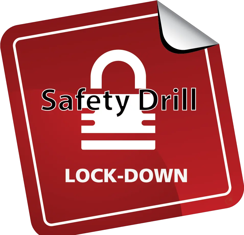 Lockdown Drill Scheduled For Tomorrow December 6 St Lockdown Drill Icon Png Drill Down Icon