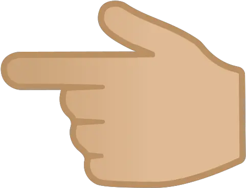 Backhand Index Pointing Left Medium Light Skin Tone Emoji Gif Finger Pointing Left Png Pointer Finger Icon