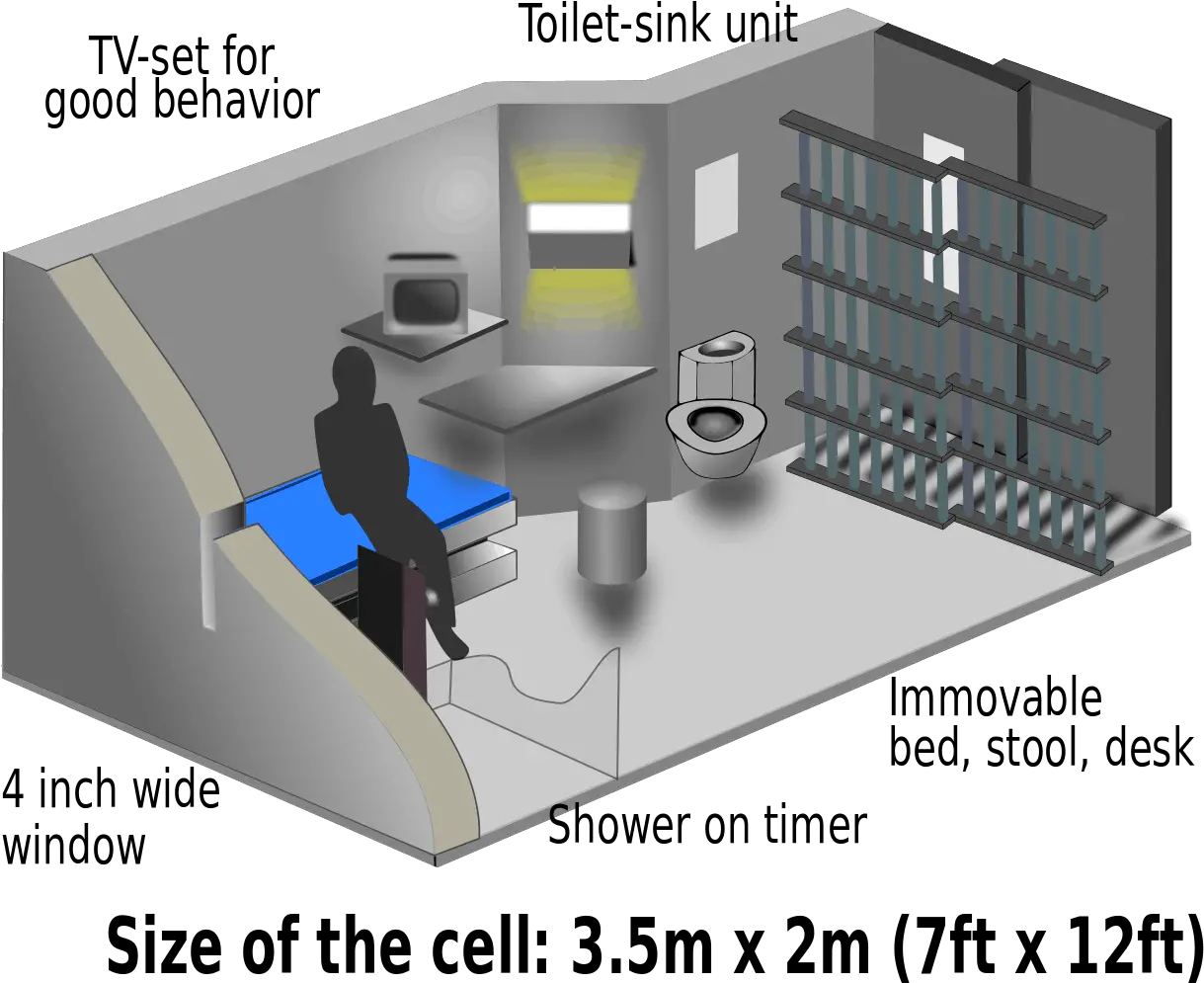 Jail Cell Supermax Prison El Chapo Png Jail Cell Png