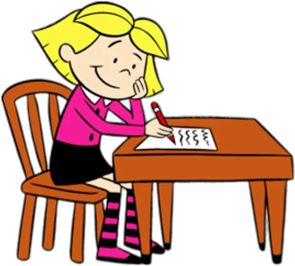 Check Out This Transparent Clifford Character Emily Writing Clifford The Big Red Dog Emily Elizabeth Jetta Png Cartoon Icon Images