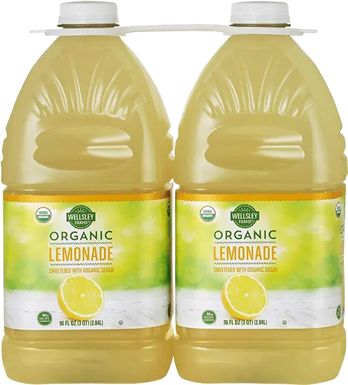Wellsley Farms Organic Lemonade 2 Pk 96 Oz Plastic Bottle Png Lemonade Png