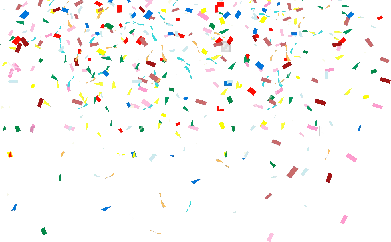 Balloons With Confetti Png