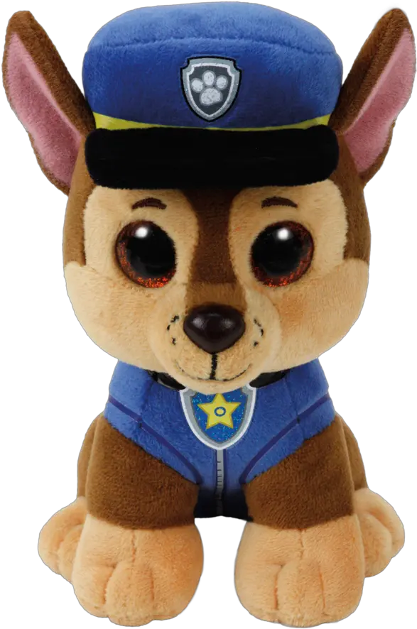 Original Ty Toys Beanie Boos Multiple Sizes Paw Patrol Chase Soft Gift Ideas For Girls Boys Kids Ty Beanie Boos Chase Png Paw Patrol Chase Png