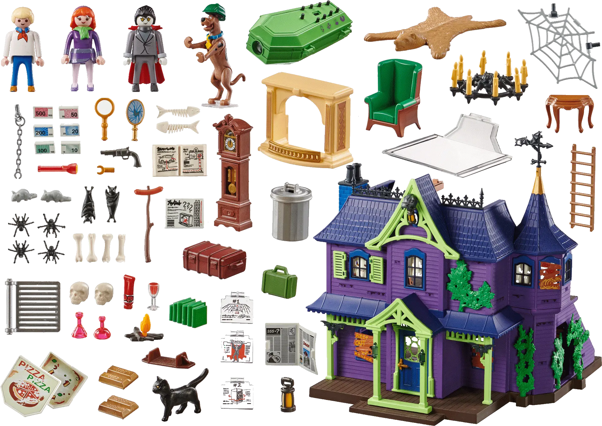 Scooby Doo Adventure In The Mystery Mansion 70361 Playmobil Scooby Doo Manoir Png Scooby Doo Transparent