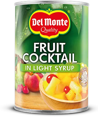 Del Monte Europe Prepared Fruits Fruit Cocktail In Light Cocktail Fruit Png Fruits Transparent png