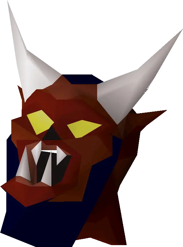 Demon Clipart Evil Mask Transparent Free Lesser Demon Mask Osrs Png Oni Mask Png