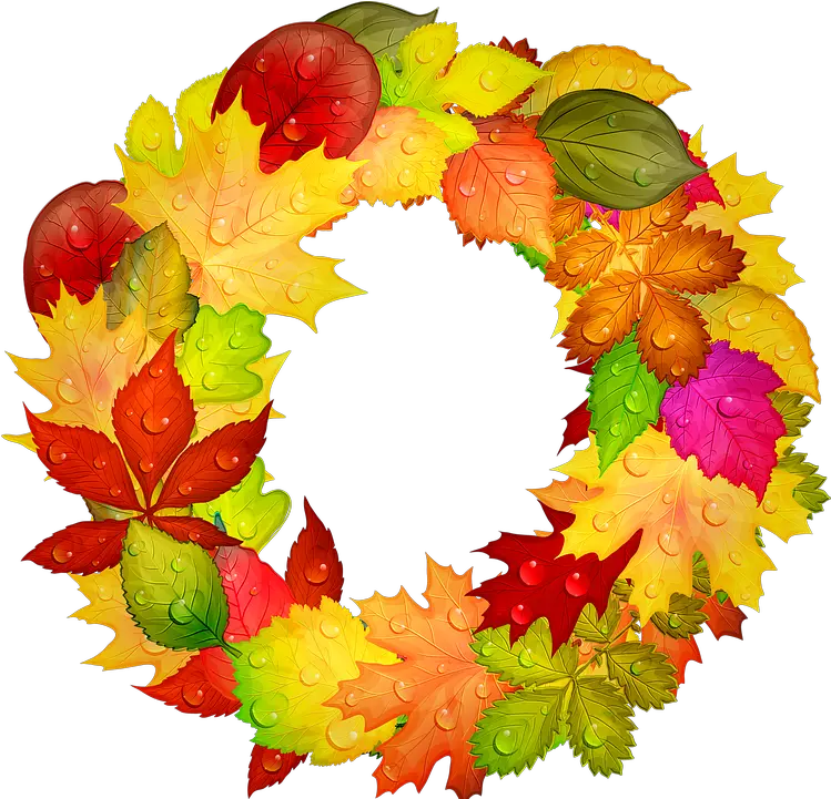 Autumn Wreath Leaves Free Image On Pixabay Imagine Frunze De Toamna Png Leaf Wreath Png
