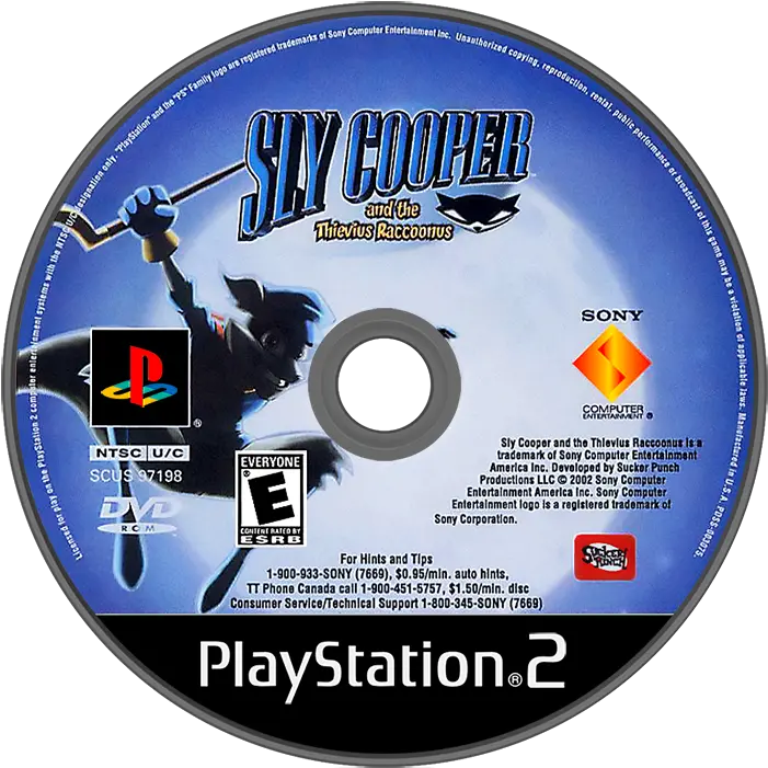 Sly Cooper And The Thievius Raccoonus Details Launchbox Socom Us Navy Seals Ps2 Cd Png Sly Cooper Icon