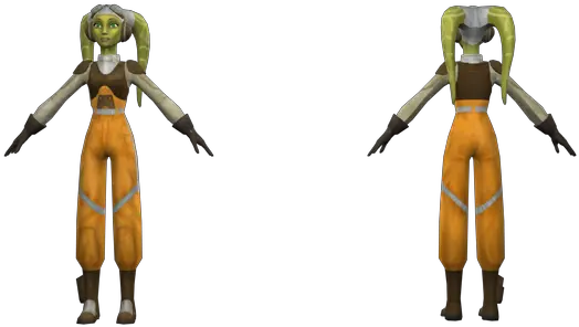 Pc Computer Star Wars Rebels Rebel Strike Hera Hera Syndulla 3d Model Png Star Wars Rebels Icon