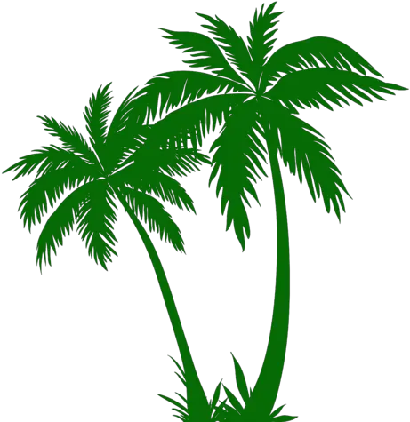 Download Palm Trees Silhouette Png Clip Art Imagee Wind Silhouette Trees Silhouette Png