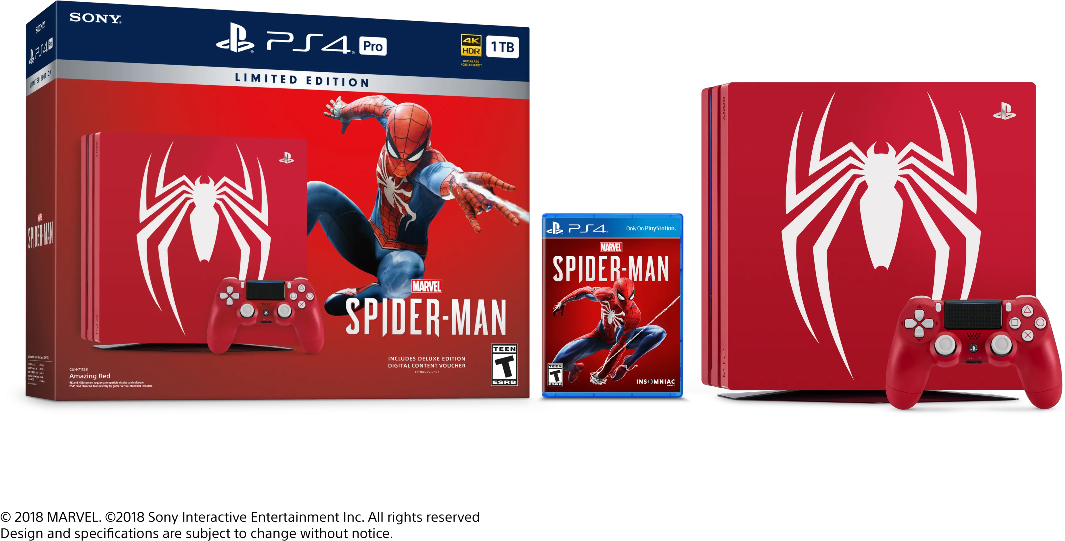 Spider Spiderman Ps4 Pro Bundle Png Spiderman Ps4 Png