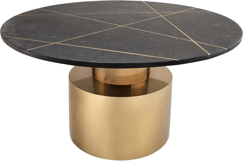 Walden Coffee Grey Gold Black Coffee Table Png End Table Png