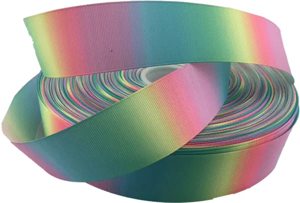 Tie Dye Pastel Ombre Grosgrain Ribbon 15 Rqc Supply Circle Png Pastel Rainbow Png