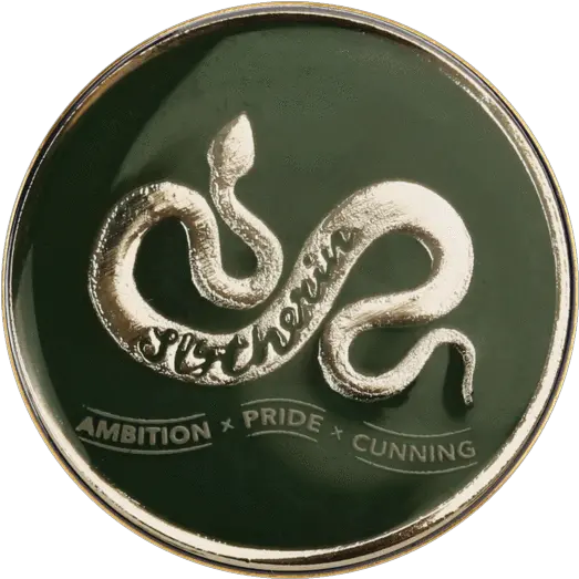 Slytherin House Traits Pin Badge Slytherin Pin Badge Png Slytherin Logo Png