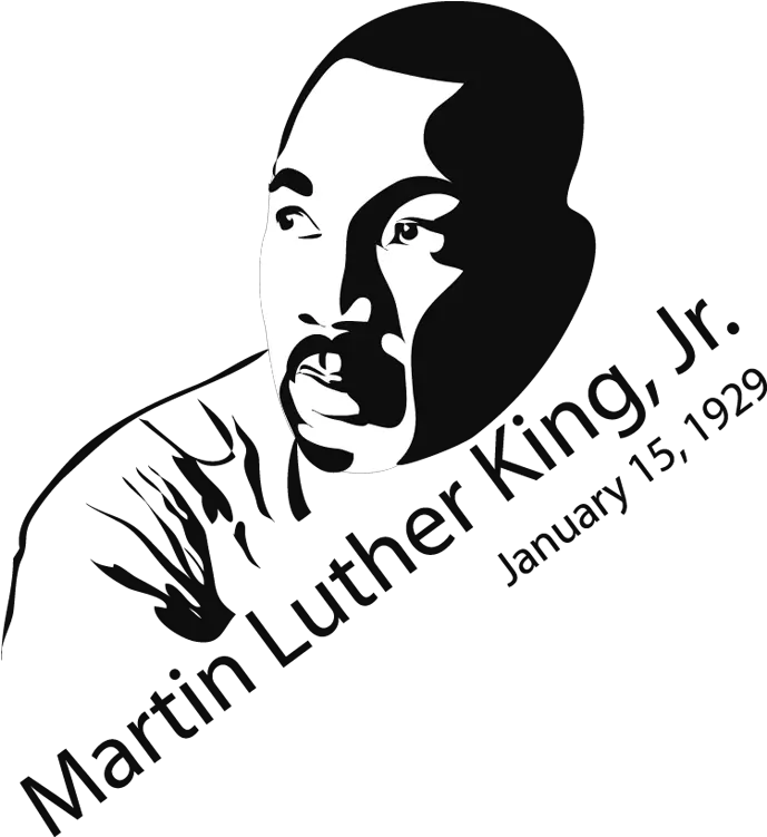 Clip Art Martin Luther King Jr Day Black History Month Clipart Martin Luther King Jr Svg Png Martin Luther King Png