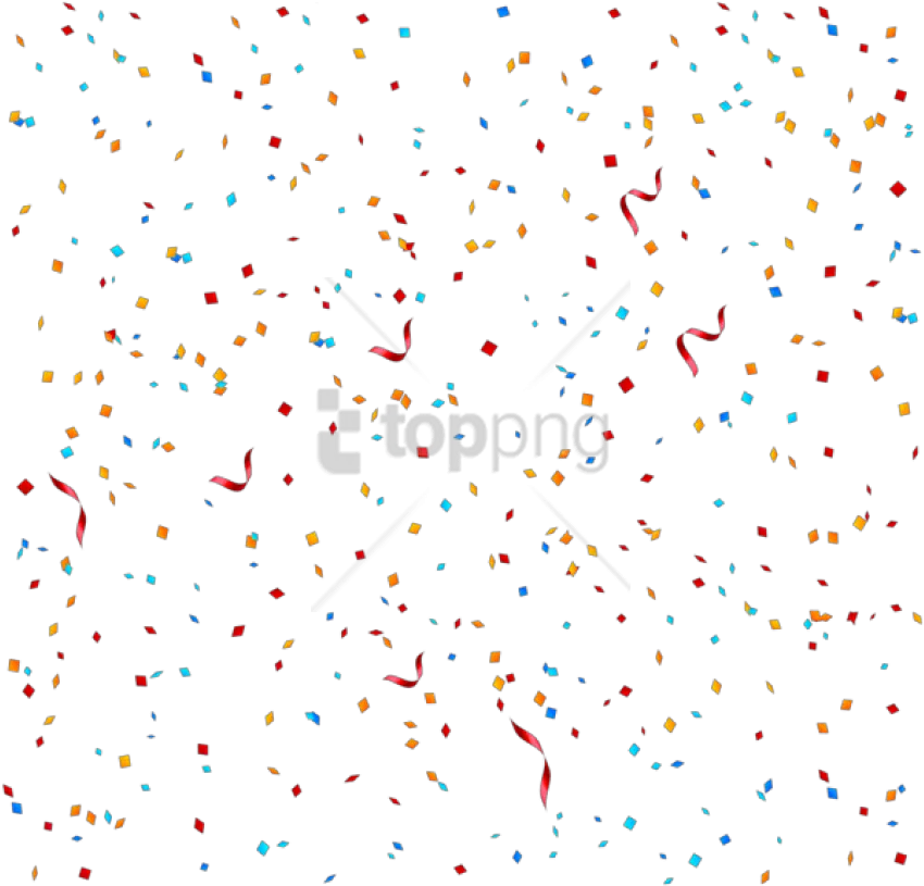 Transparent Background Confetti Png