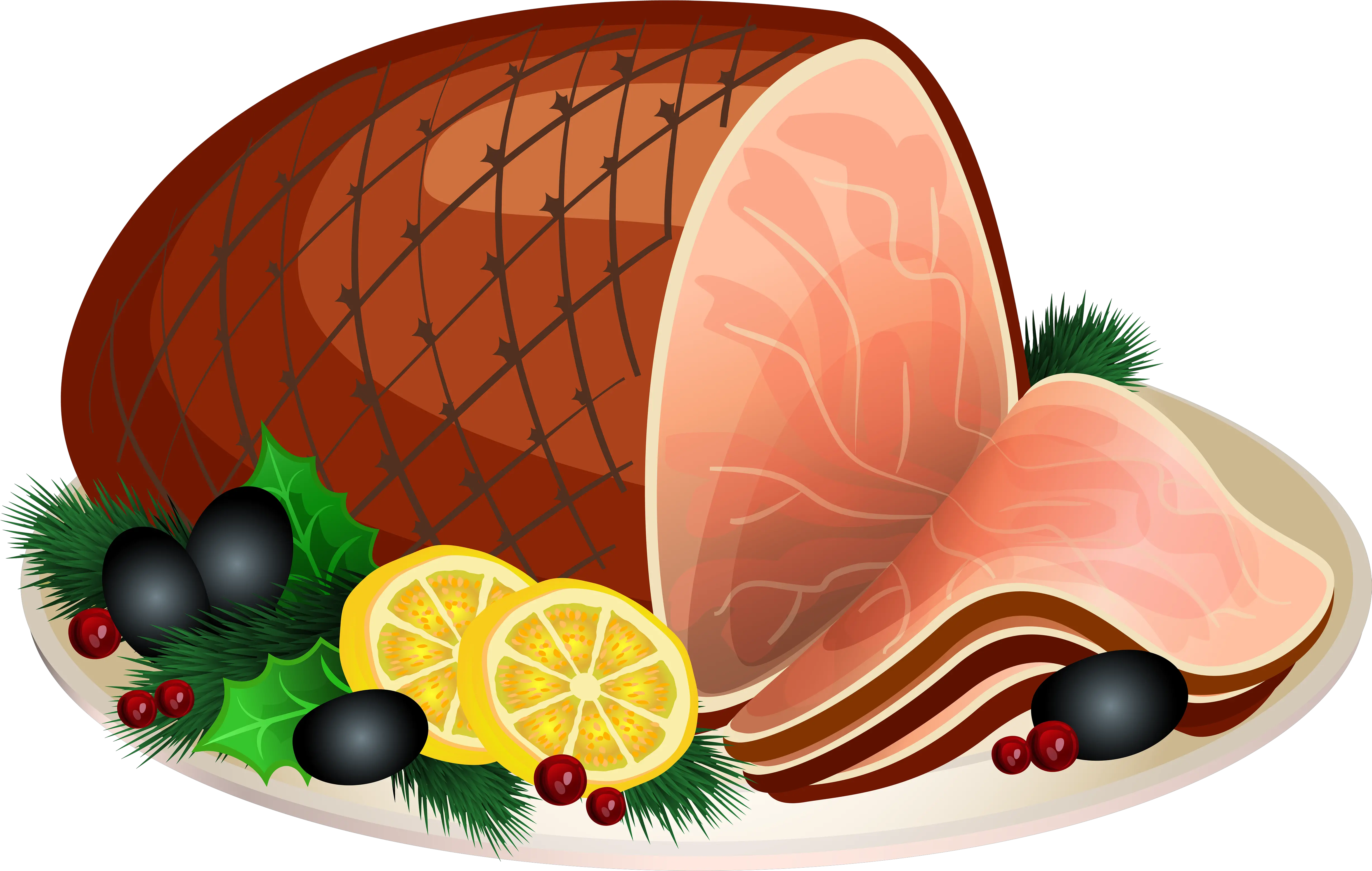 Dinner Clipart Turkey And Ham Clip Art Ham Png Turkey Transparent Background