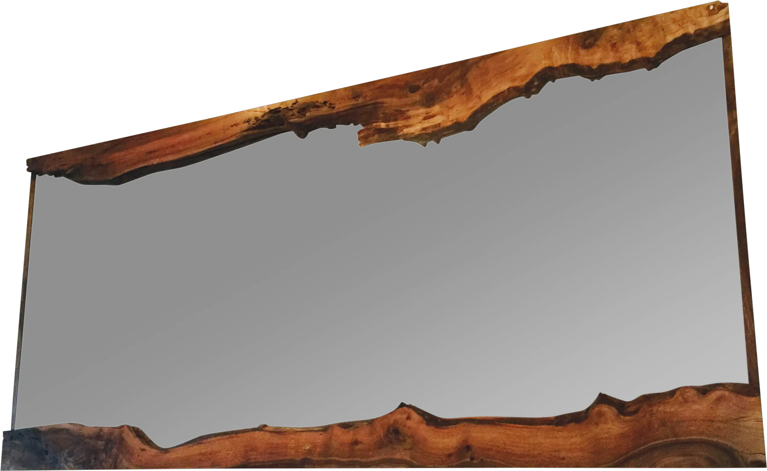 Live Edge Framed Mirror Black Walnut Live Edge Frame Mirror Png Mirror Frame Png