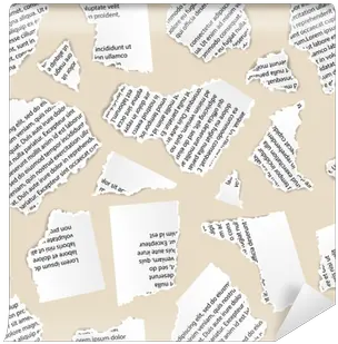 White Torn Paper Pieces Of Text Document Seamless Pattern Wall Mural U2022 Pixers We Live To Change Song Of The Forest Png Torn Page Png
