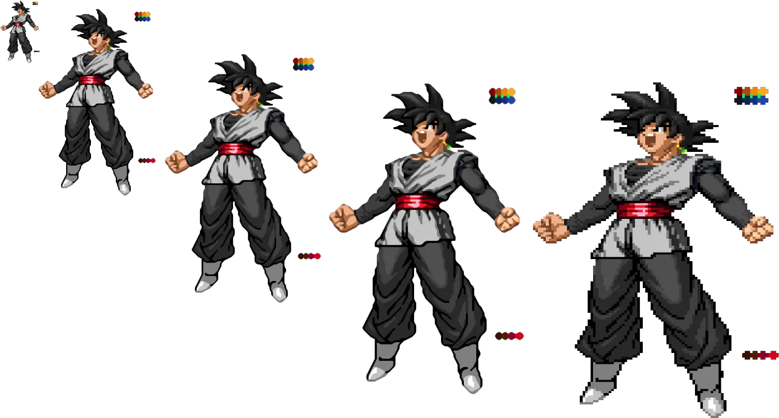 Custom Black Goku Sprite Goku Black Pixel Art Full Size Goku Black Pixel Art Png Goku Black Png