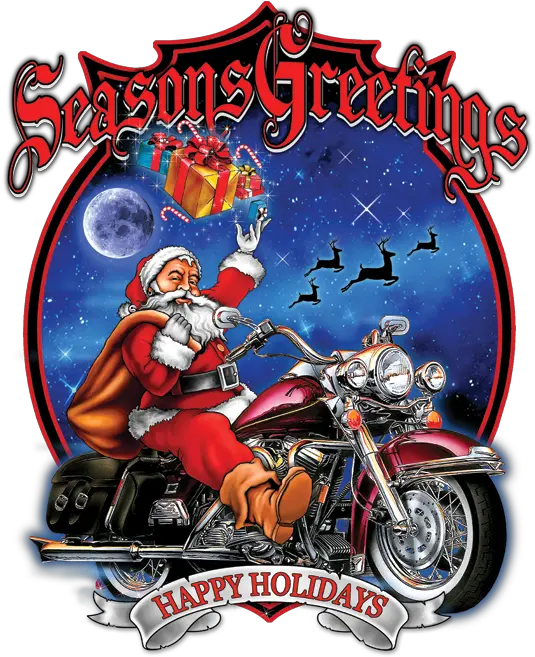 Download Seasons Greetings Happy Holidays Happy Holidays Happy Holidays Motorcycle Png Holiday Images Png