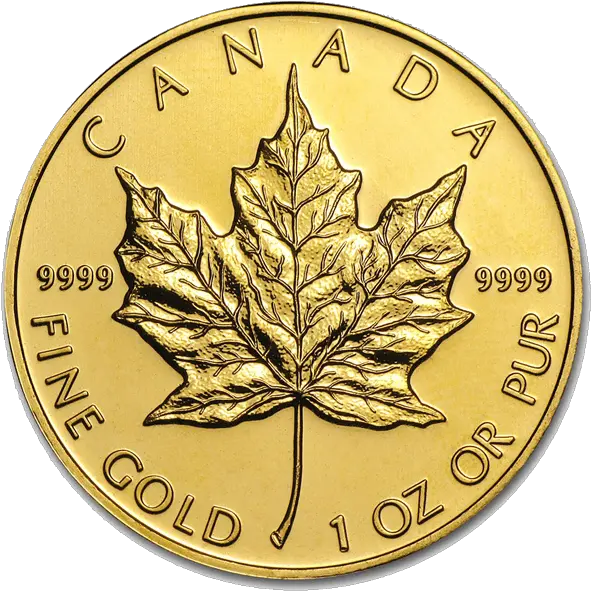 Royal Canadian Mint Gold Maple Leaf Canadian Maple Leaf Gold Coin Png Canada Maple Leaf Png